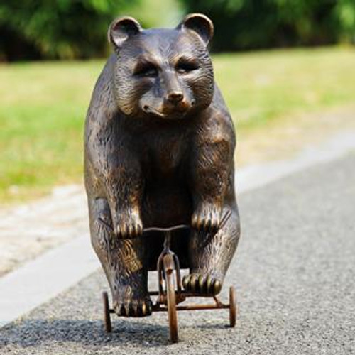 Big Bear on Little Tricycle Figure by SPI Home