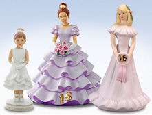 Enesco Growing Up Girls Birthday Girl Figurines