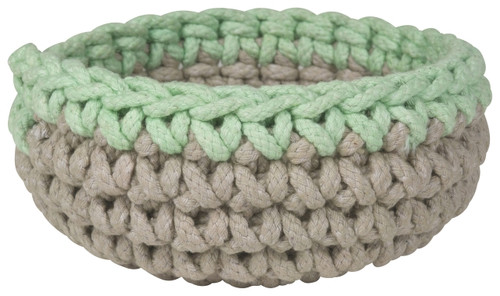 Now Designs Crochet Basket Mint