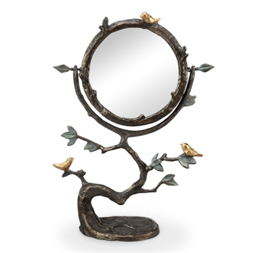 SPI Home Little Birds on Branch Mirror