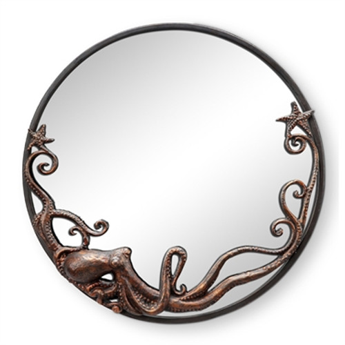 SPI Home Octopus Round Wall Mirror