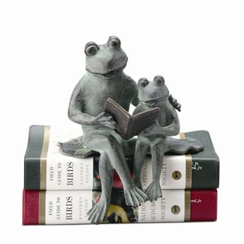 SPI Home Parent & Kid Reading Frog Shelf Sitter