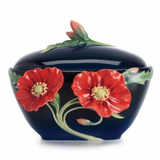 Franz Porcelain Collection Serenity Poppy Flowers 