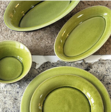 Jars Ceramics Tourron Avocado Green Dinnerware