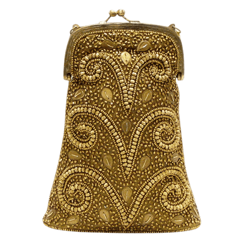 David Jeffery Handbag - Gold/Gold