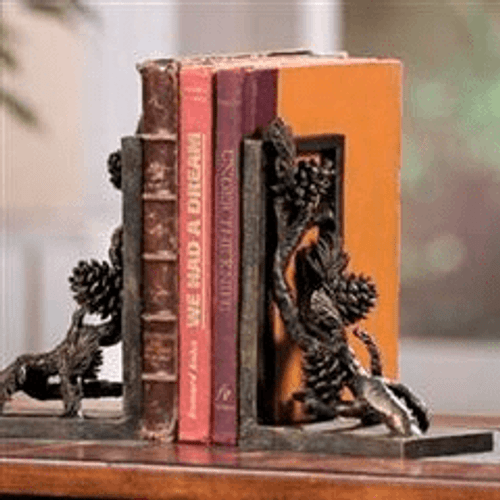 Pinecone Bookends by SPI Home