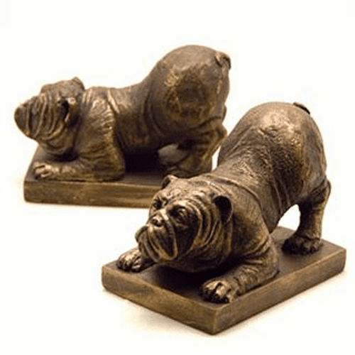 Resin Bulldog Bookends by SPI Home