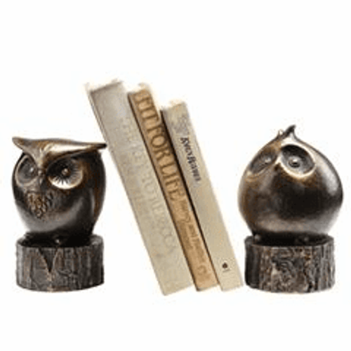 Wide-Eyed Owl Bookends by SPI Home