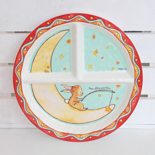 Baby Cie Wish On A Star Round Sectioned Plate