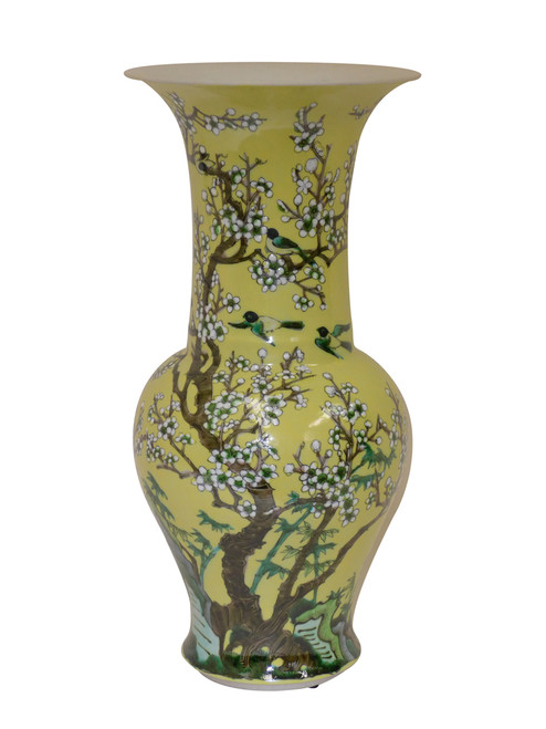 Dessau Home Yellow Blossom Vase