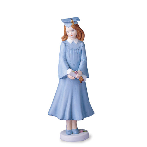Enesco Growing Up Girls Brunette Graduation Figurine