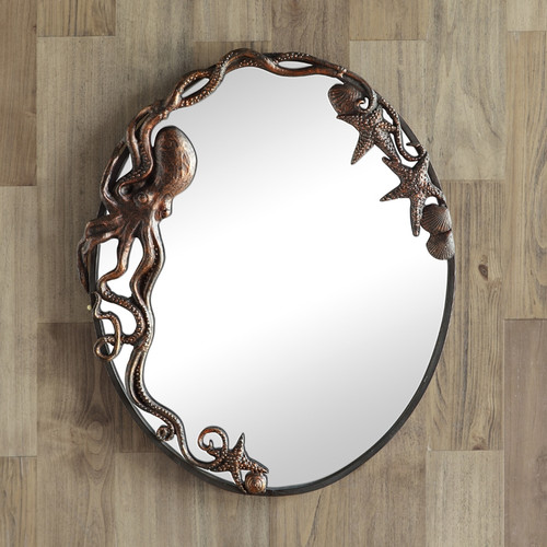Octopus Oval Wall Mirror by SPI Home