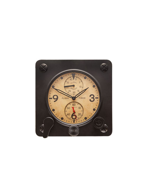 Pendulux Flight Timer Wall Clock Black