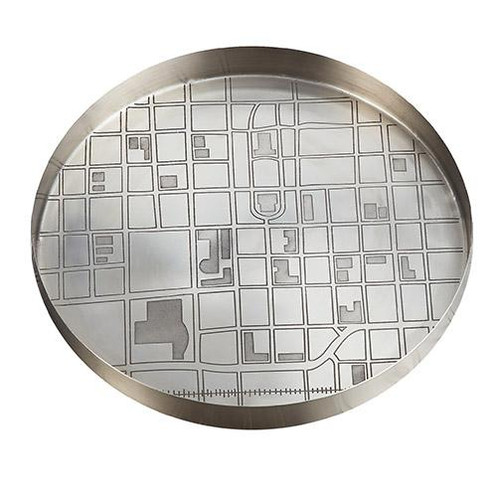 Pendulux Map Tray Antique Nickel Large