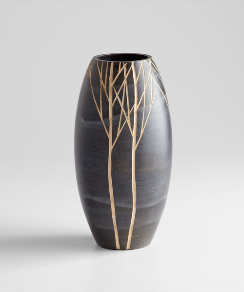 Small Onyx Wood Vase by Cyan Design