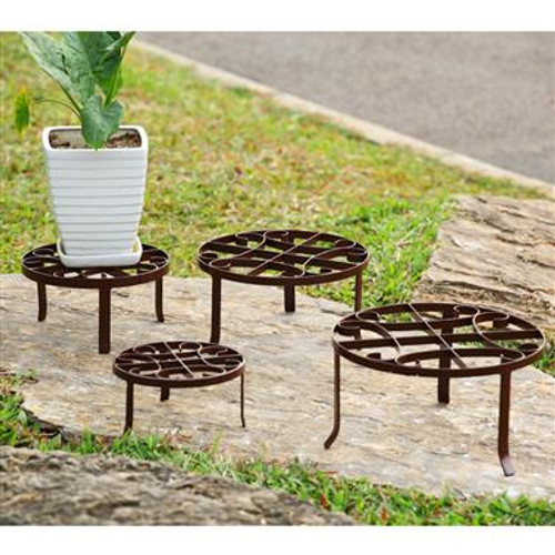 SPI Home Round Nested Plant Stands Set of 4