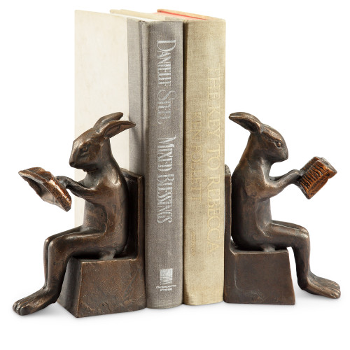Studious Rabbit Bookends by SPI Home