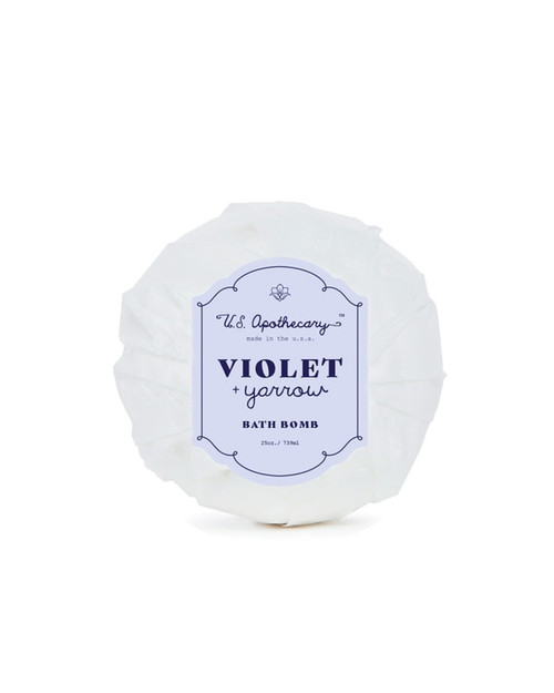 US Apothecary Bath Bomb Violet & Yarrow