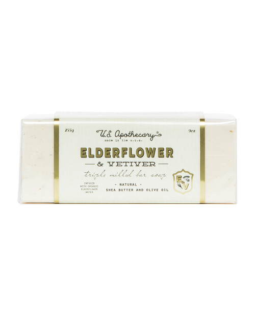 US Apothecary Elderflower & Vetiver Hand and Body Bar Soap