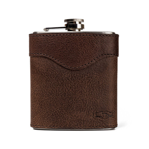 White Wing Leather Flask