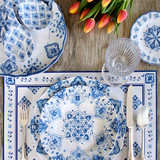 Le Cadeaux Moroccan Blue Dinnerware Collection