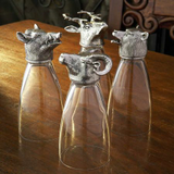 Arte Italica Animale Glass with Pewter Accents