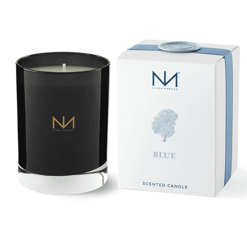 Niven Morgan Blue Candle in Gift Box