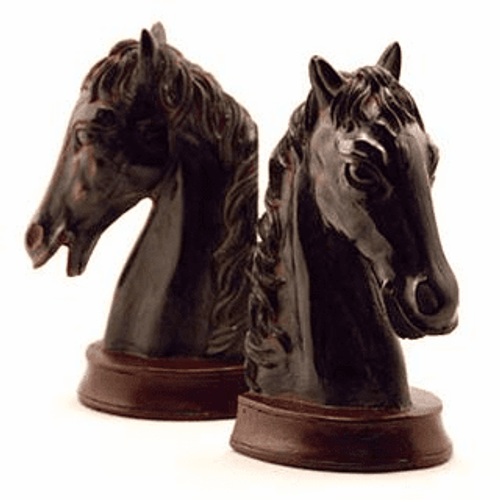 Resin Horsehead Bookends by SPI Home